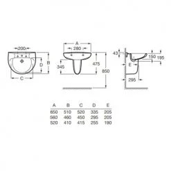 Lavabo VICTORIA Roca porcelaine blanc