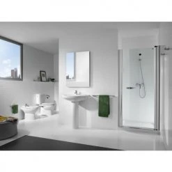 Colonne de lavabo blanc VICTORIA Roca en porcelaine - A331300003 -Robinetterie Soldes Boutique AFD 118125