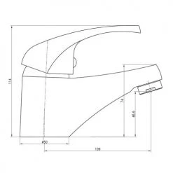 Mitigeur de lavabo Garis Nova -Robinetterie Soldes Boutique AFD 118706