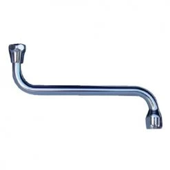 Bec déverseur chromé avec aérateur Grandsire pour montage Hytrel par dessous