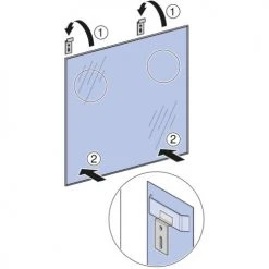Miroir Geberit pour meuble de salle de bain BASTIA -Robinetterie Soldes Boutique AFD 132407
