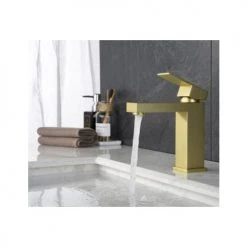 Mitigeur de lavabo Hudor HALYS doré - 3 701 394 911 206 -Robinetterie Soldes Boutique AFD 133021