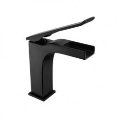 Mitigeur de lavabo Hudor ALPHÉE noir mat - 3 701 394 912 296 -Robinetterie Soldes Boutique AFD 133033