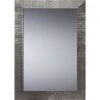 Miroir décoratif contemporain Pradel avec cadre strié argent - 276142 -Robinetterie Soldes Boutique AFD 133187