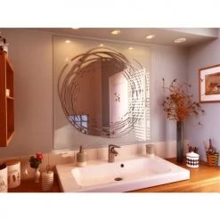 Miroir décoratif mural GRIBOUILLIS Pradel carré - 760083 -Robinetterie Soldes Boutique AFD 133199