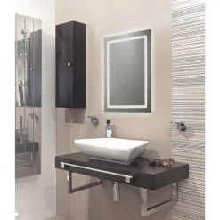 Miroir de salle de bains Pradel avec éclairage LED - 556544 -Robinetterie Soldes Boutique AFD 133209