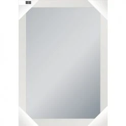 Miroir décoratif Pradel encadrement blanc - 275111