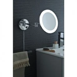 Miroir cosmétique grossissant x3 Pradel lumineux mural - 56017 -Robinetterie Soldes Boutique AFD 133246