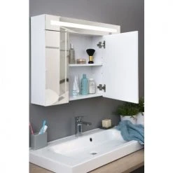 Armoire de toilette à LED Pradel - 736448 -Robinetterie Soldes Boutique AFD 133254