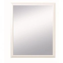 Miroir décoratif Pradel encadrement bois blanc - 270774