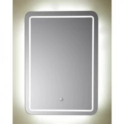 Miroir de salle de bains Pradel avec éclairage LED 70x50 cm - 555891 -Robinetterie Soldes Boutique AFD 133311