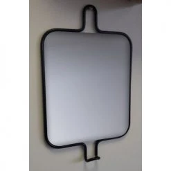 Miroir décoratif Pratel cadré avec patère - 760014