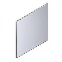 Miroir décoratif Pradel encadrement plastique alu brossé - 276405
