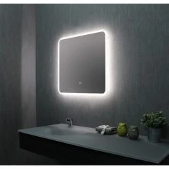 Miroir de salle de bains Pradel avec éclairage LED - 554022