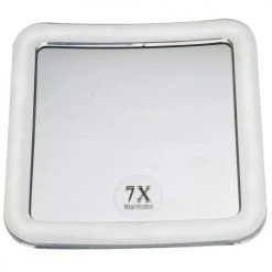 Miroir carré grossissant (x7) Pradel à ventouse - 105740