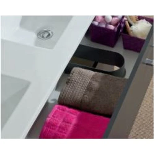 Meuble sous vasque ANGELO Néova chêne naturel 2 tiroirs coulissants 5 Meuble sous vasque ANGELO Néova chêne naturel 2 tiroirs coulissants – Image 3