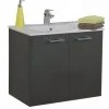 Meuble sous vasque ANGELO Néova décor graphite 2 portes 1 Meuble sous vasque ANGELO Néova décor graphite 2 portes -Robinetterie Soldes Boutique AFD 133578