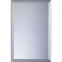 Miroir décoratif Pradel à encadrement plastique alu brossé - 276394