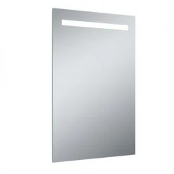 Miroir de salle de bain mural Pradel avec éclairage LED à piles - 557772