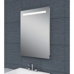Miroir de salle de bain mural Pradel avec éclairage LED à piles - 557772 -Robinetterie Soldes Boutique AFD 133614