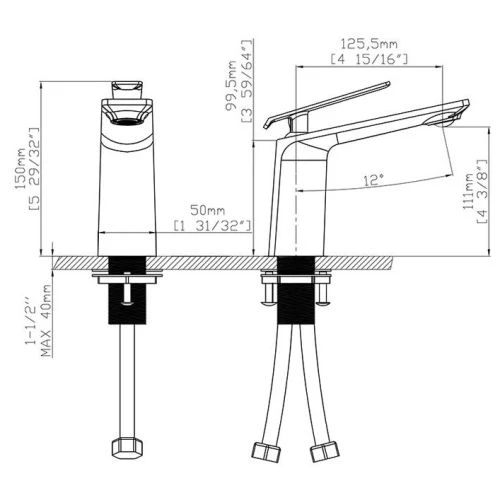 Mitigeur de lavabo SCAMANDRE Hudor monocommande brossé - 3 701 394 910 889 4 Mitigeur de lavabo SCAMANDRE Hudor monocommande brossé - 3 701 394 910 889 – Image 2