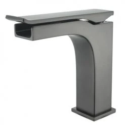 Mitigeur de lavabo Hudor PHASIS gun black - 3 701 394 912 302 -Robinetterie Soldes Boutique AFD 133696