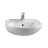 Lavabo blanc NORMUS Vitra percé pour la robinetterie