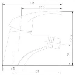 Mitigeur de bidet Garis Nova -Robinetterie Soldes Boutique AFD 141469