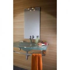 Miroir de salle de bains Pradel avec éclairage halogène - 365037