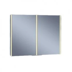 Armoire de toilette aluminium deux portes modèle NEV 90 Pradel - 730056