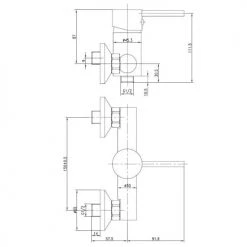 Mitigeur douche Garis Ondys -Robinetterie Soldes Boutique AFD 16681 1