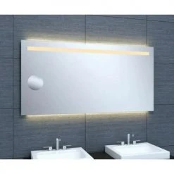 Miroir de salle de bains Pradel avec éclairage LED - 557336